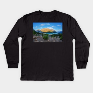 Banff National Park Canada Looking Down on Peyto Lake Kids Long Sleeve T-Shirt